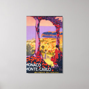 Toile Affiche promotionnelle de voyage