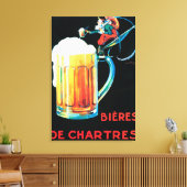 Toile Affiche promotionnelle des bières de Chartres (Insitu(Salon))