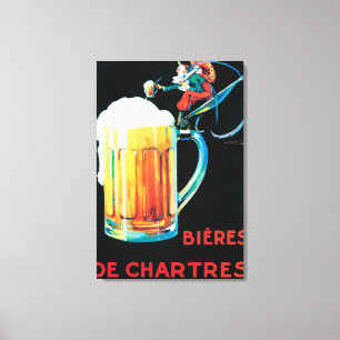 Toile Affiche promotionnelle des bières de Chartres