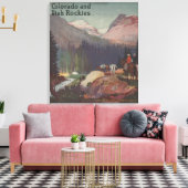 Toile Affiche promotionnelle du Chemin de fer du Colorad (Insitu(Salon))