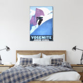 Toile Affiche promotionnelle du ski d'hiver (Insitu(Chambre))