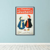 Toile Affiche publicitaire 'Chocolat Suchard' (illuminé  (Insitu (Plancher de Bois))