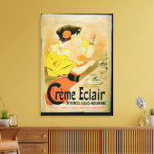 Toile Affiche publicitaire 'Creme Eclair Instant Dessert (Insitu(Salon))
