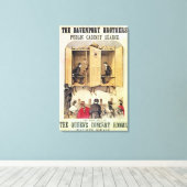 Toile Affiche publicitaire d'une performance psychique (Insitu (Plancher de Bois))