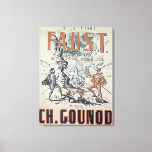 Toile Affiche publicitaire 'Faust' (Recto)