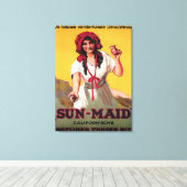 Toile Affiche Sun-Maid California Raisin (Insitu (Plancher de Bois))