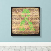 Toile Affiche sur les sentiments de la maladie de Lyme, (Insitu (Plancher de Bois))