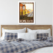 Toile affiche vintage Rome Italie ou Roma Itallia, (Insitu(Chambre))