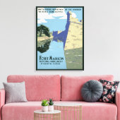 Toile Affiche Vintage voyage montrant Fort Marion (Insitu(Salon))