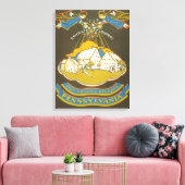 Toile Affiche Vintage voyage Pour Le Cloître Ephrata (Insitu(Salon))