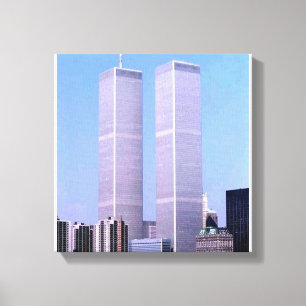 Toile Affiche Vintage World Trade Center Twin Towers NYC
