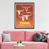 Toile Affiche Voyage Pour American Airlines Vers Texas (Insitu(Salon))
