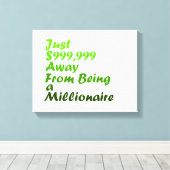 Toile Affiches de motivation pour millionnaire (Insitu (Plancher de Bois))