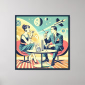 Toile Affiches de voyage spatial Martini Équipage de vol (Recto)
