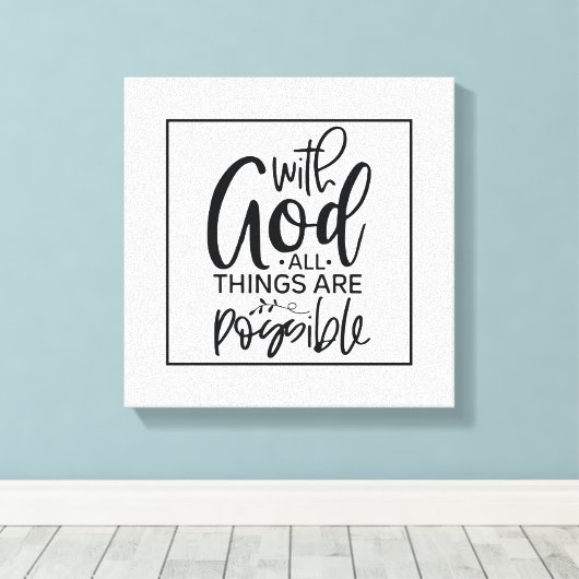 Toile Affirmation basée sur la foi (Insitu (Plancher de Bois))