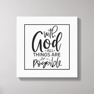 Toile Affirmation basée sur la foi