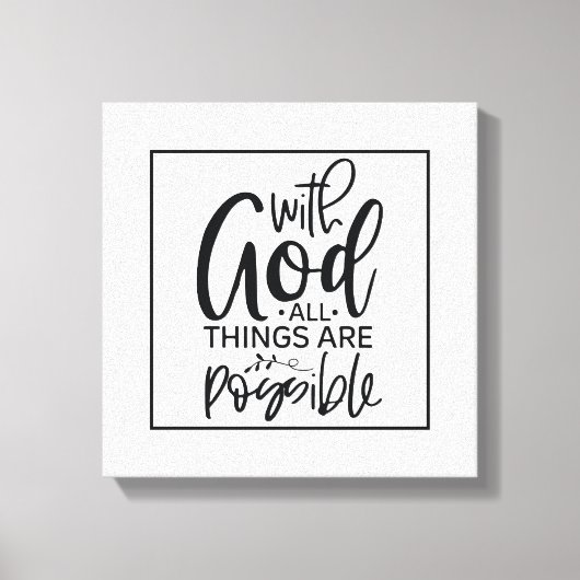 Toile Affirmation basée sur la foi (Recto)