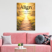 Toile Affirmation de mentalité pour un espace de bien-êt (Insitu(Salon))