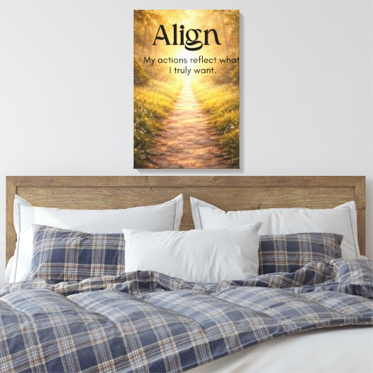 Toile Affirmation de mentalité pour un espace de bien-êt (Insitu(Chambre))