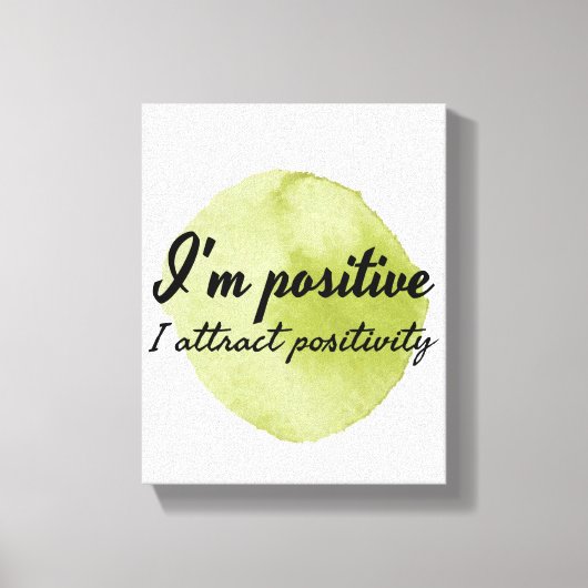 Toile affirmation motivationnelle d'acceptation personne (Recto)