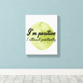 Toile affirmation motivationnelle d'acceptation personne (Insitu (Plancher de Bois))