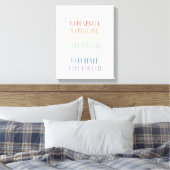 Toile Affirmations arc-en-ciel pour décors de crèche pou (Insitu(Chambre))