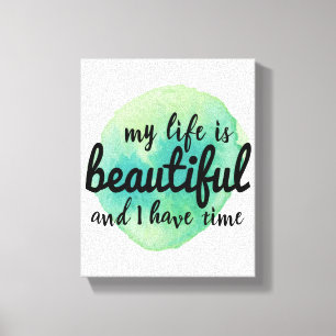 Toile affirmations d'amour personnel pour l'acceptation 