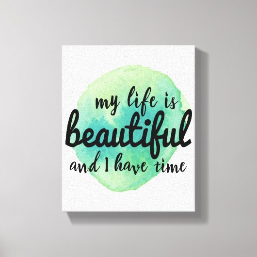 Toile affirmations d'amour personnel pour l'acceptation (Recto)