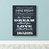 Toile Affirmations de devis motivationnelles (Insitu (Plancher de Bois))