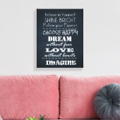 Toile Affirmations de devis positives (Insitu(Salon))