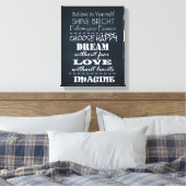 Toile Affirmations de devis positives (Insitu(Chambre))