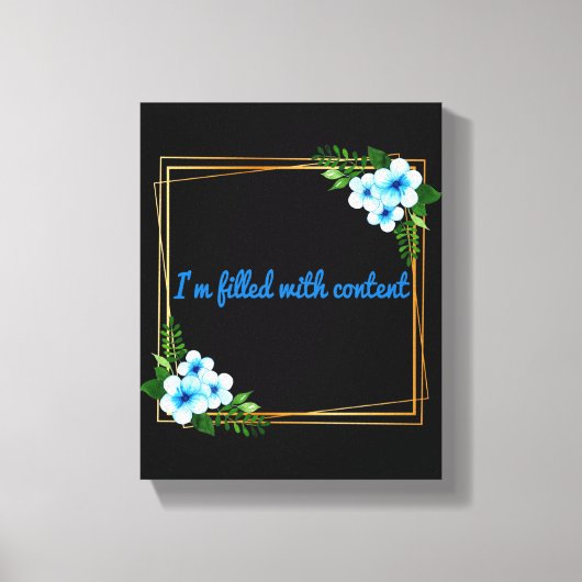 Toile Affirmations de vibrations positives du matin (Recto)