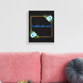 Toile Affirmations de vibrations positives du matin (Insitu(Salon))