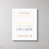 Toile Affirmations neutres pour les enfants (Recto)