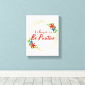 Toile affirmations positives citations pour acceptation (Insitu (Plancher de Bois))