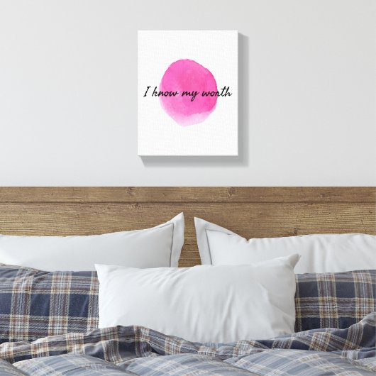 Toile affirmations positives pour l'acceptation de soi (Insitu(Chambre))