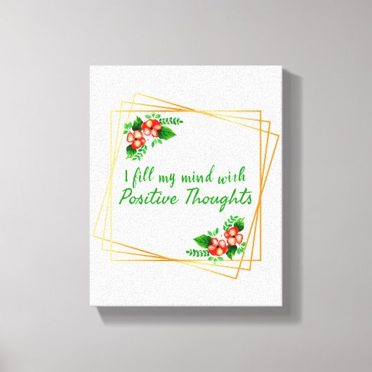 Toile affirmations positives pour l'amour-propre et le s (Recto)
