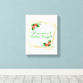 Toile affirmations positives pour l'amour-propre et le s (Insitu (Plancher de Bois))