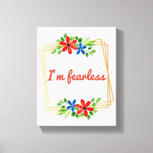 Toile affirmations positives pour l'amour-propre et les  (Recto)