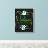 Toile affirmations positives pour les travailleurs du se (Insitu (Plancher de Bois))