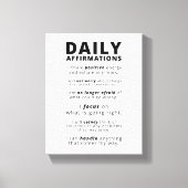 Toile Affirmations Quotidiennes Tableaux d'art mural pos (Recto)