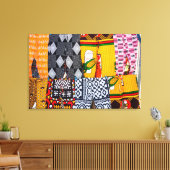 Toile Africa, Angola, Benguela. Brightly Colored Pants (Insitu(Salon))