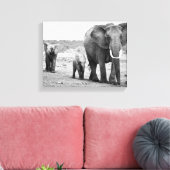 Toile African Elephant & Calves | Kenya (Insitu(Salon))