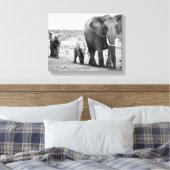 Toile African Elephant & Calves | Kenya (Insitu(Chambre))