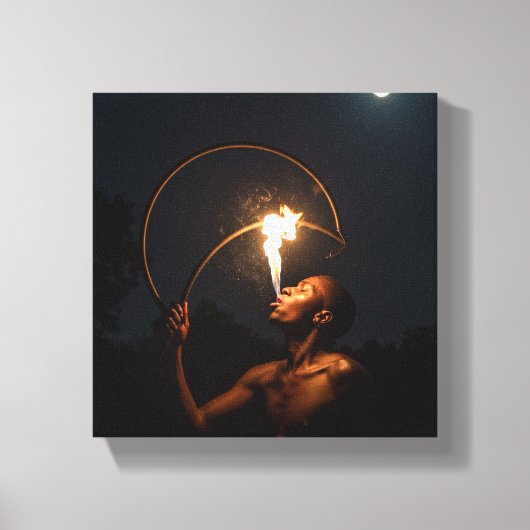 Toile African fire art canvas print (Recto)