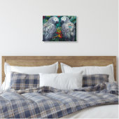 Toile African Grey Parrots Persimmon-Berry Duet  (Insitu(Chambre))