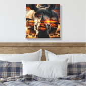 Toile African Rhino Bushveld Sunset canvas (Insitu(Chambre))