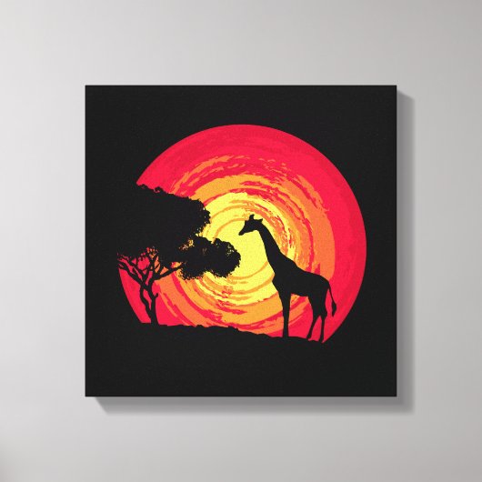 Toile African sunset (Recto)