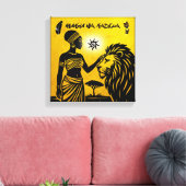Toile African Tribal Art: Ancestral painting ideas (Insitu(Salon))