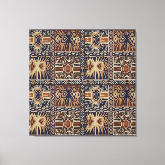 Toile African Tribal Collage contemporain (Recto)